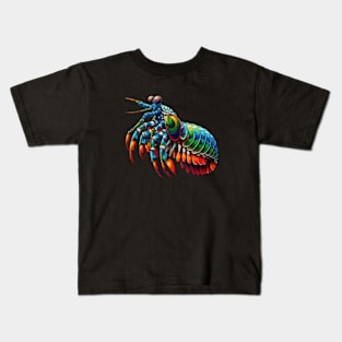 Peacock Mantis Shrimp Kids T-Shirt